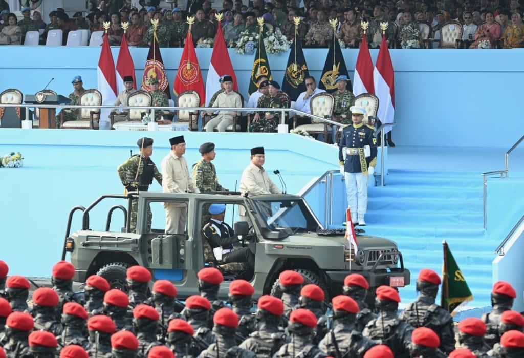 HUT TNI, Presiden Tekankan Kepemimpinan Teladan dan Profesionalisme